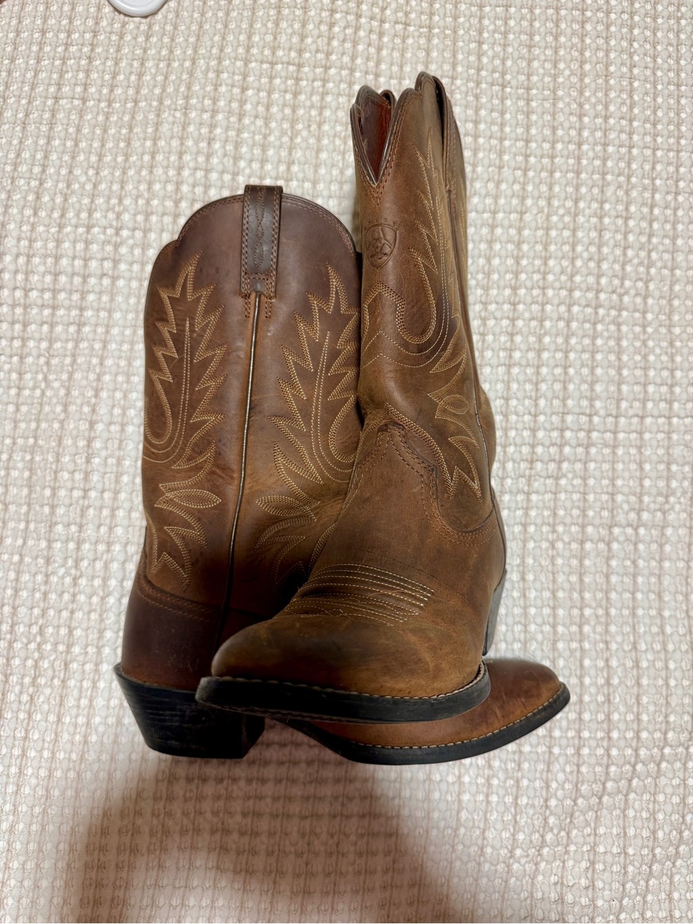 Ariat Brown Leather Western Cowboy Boots